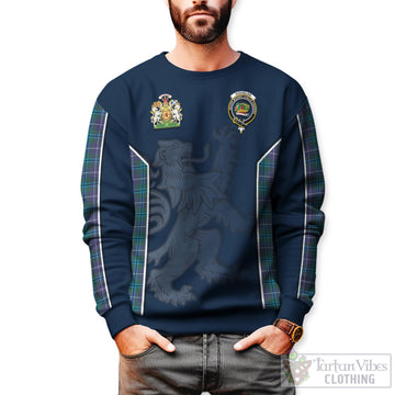 Douglas Modern Tartan Sweater with Family Crest and Lion Rampant Vibes Sport Style