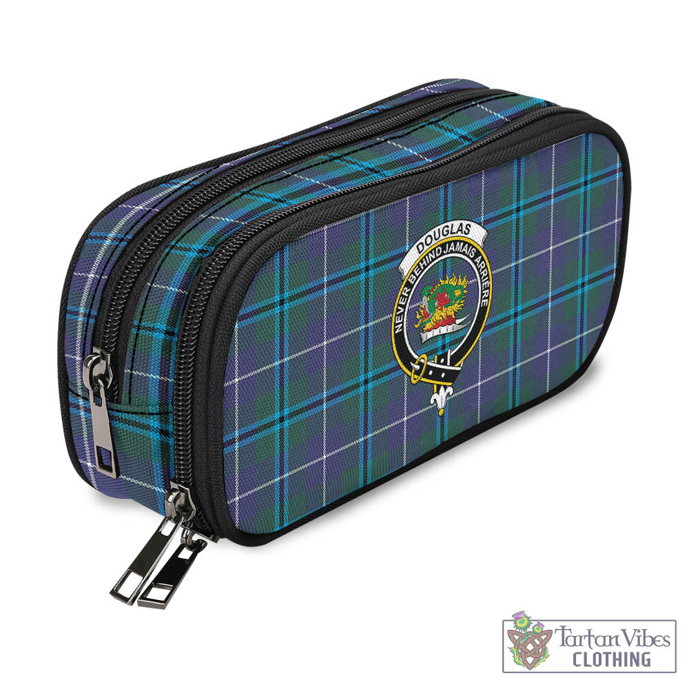 Tartan Vibes Clothing Douglas Modern Tartan Pen and Pencil Case with Family Crest