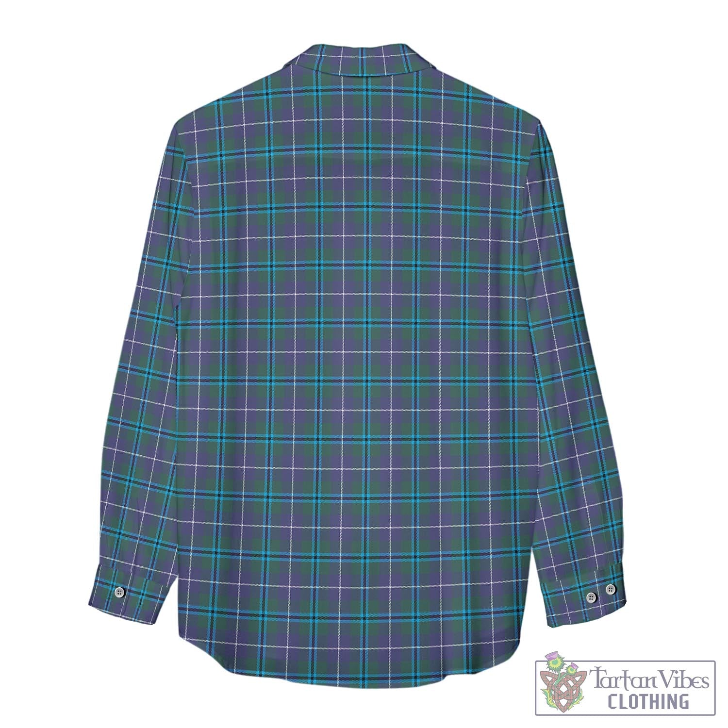 Tartan Vibes Clothing Douglas Modern Tartan Womens Casual Shirt with Family Crest