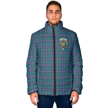 Douglas Modern Tartan Padded Jacket with Family Crest