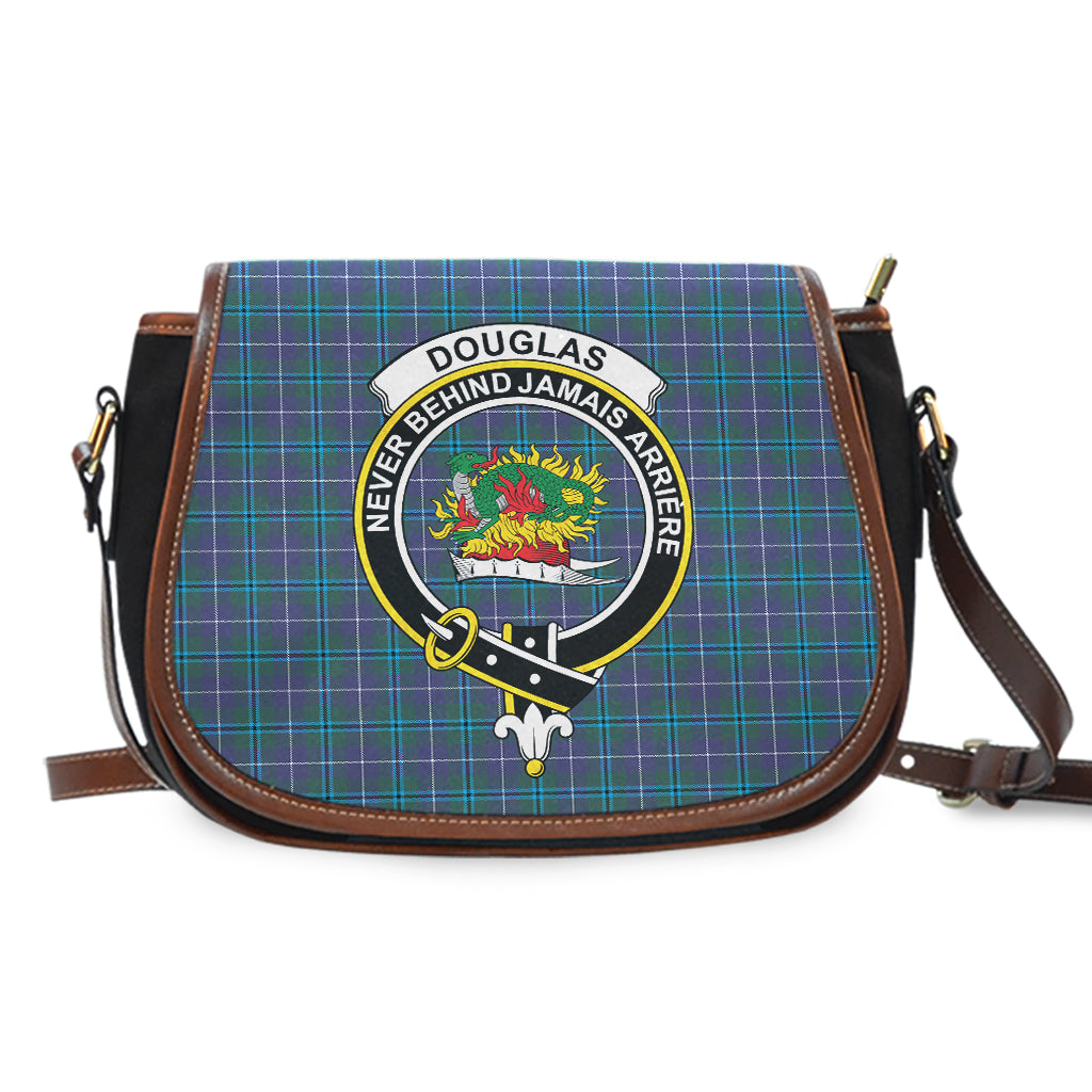 Douglas Modern Tartan Saddle Bag with Family Crest - Tartan Vibes Clothing