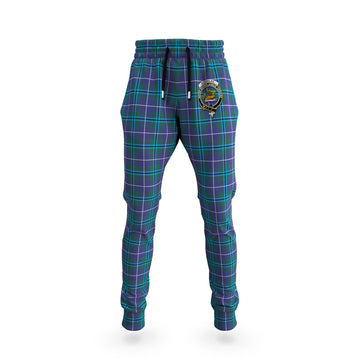 Douglas Modern Tartan Joggers Pants with Family Crest