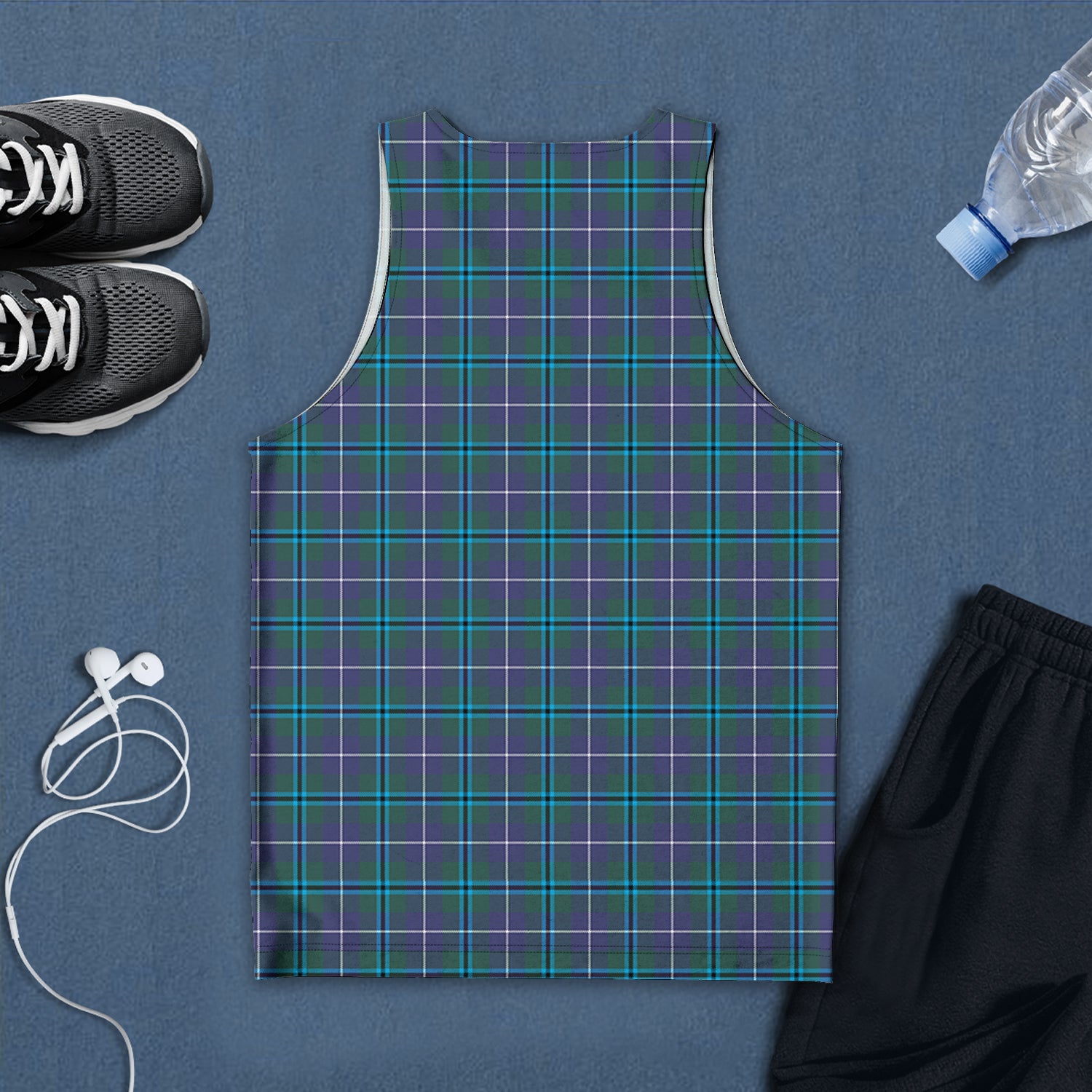 douglas-modern-tartan-mens-tank-top-with-family-crest