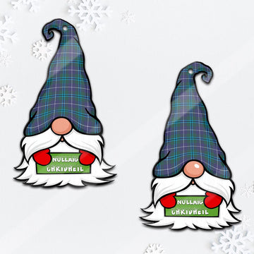 Douglas Modern Gnome Christmas Ornament with His Tartan Christmas Hat