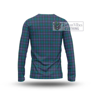 Douglas Modern Tartan Long Sleeve T-Shirt with Family Crest DNA In Me Style