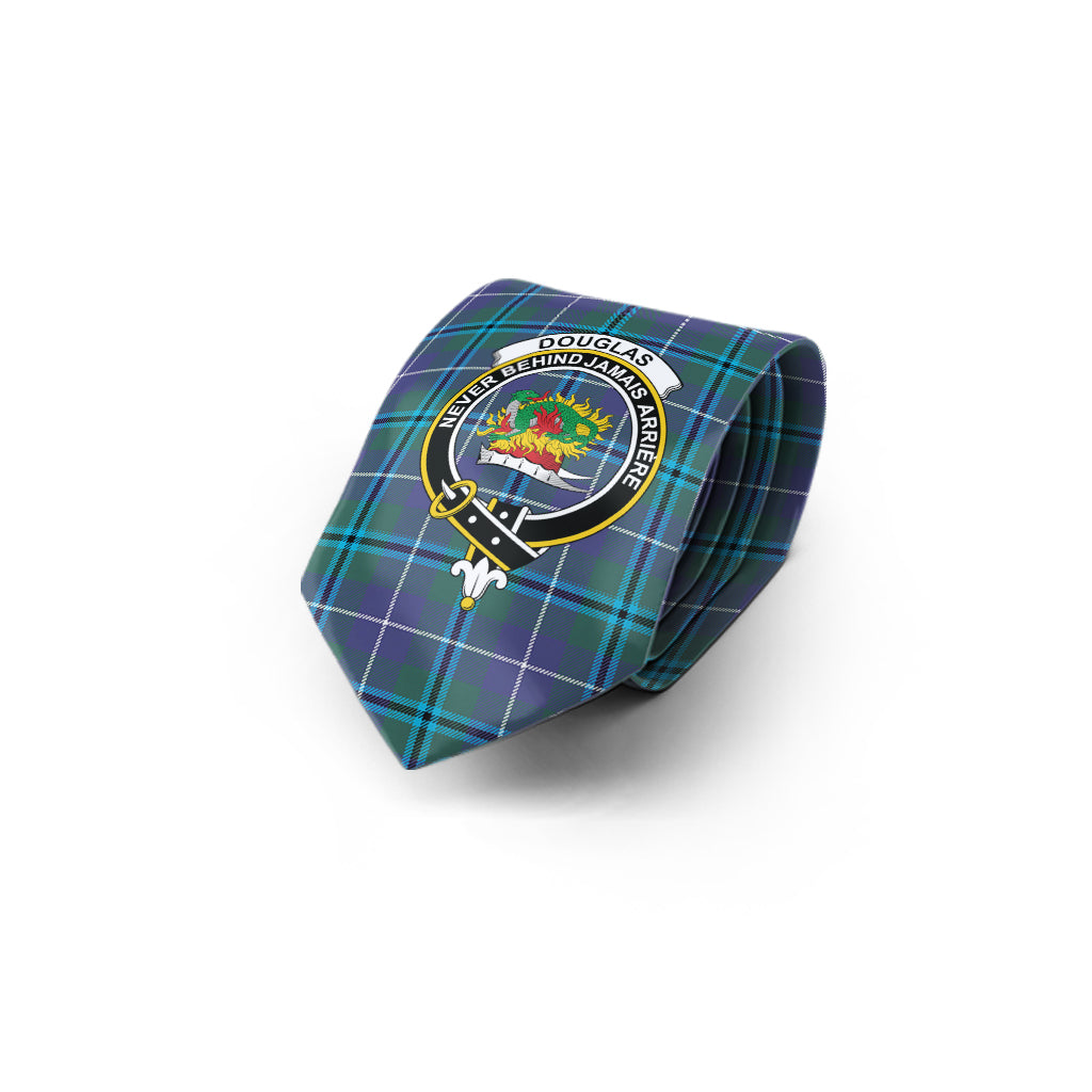 Douglas Modern Tartan Classic Necktie with Family Crest - Tartan Vibes Clothing