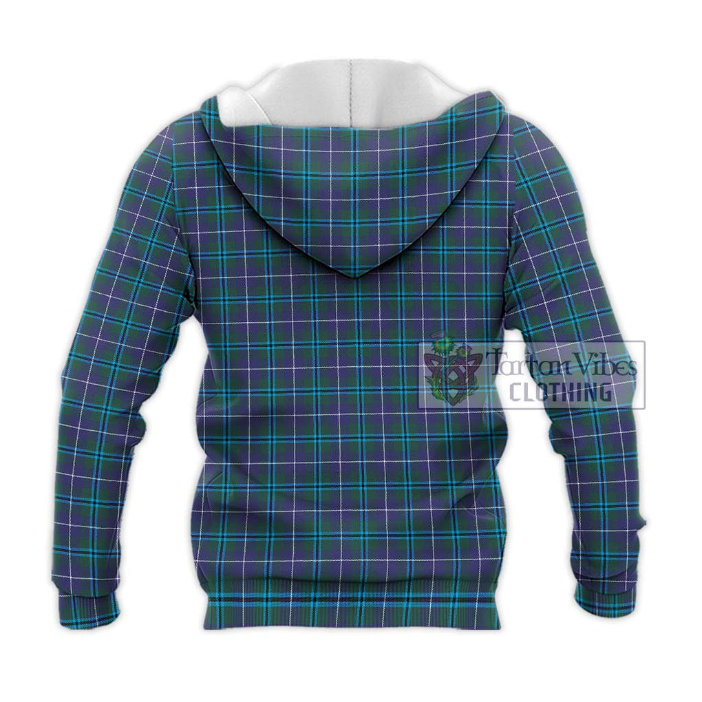 Douglas Modern Tartan Knitted Hoodie with Family Crest DNA In Me Style - Tartanvibesclothing Shop