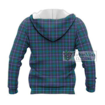 Douglas Modern Tartan Knitted Hoodie with Family Crest DNA In Me Style