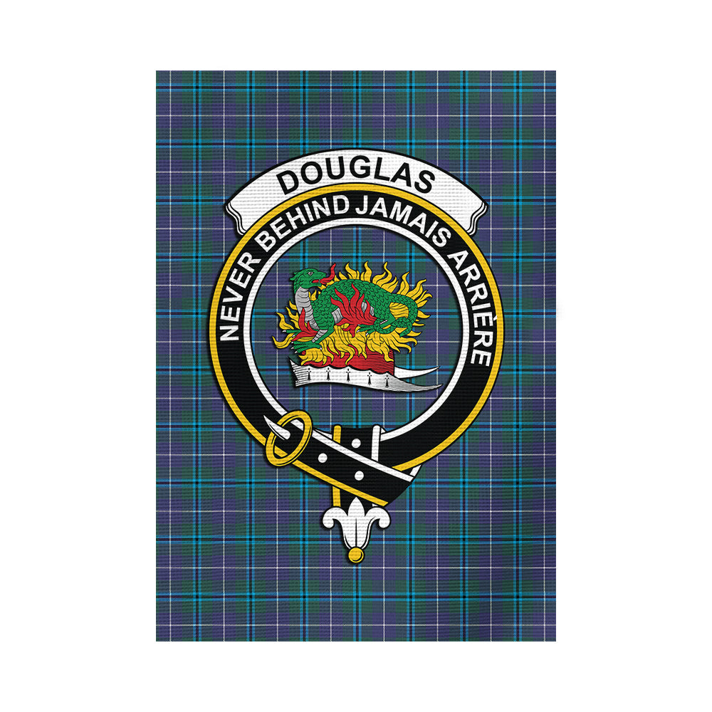 Douglas Modern Tartan Flag with Family Crest - Tartan Vibes Clothing