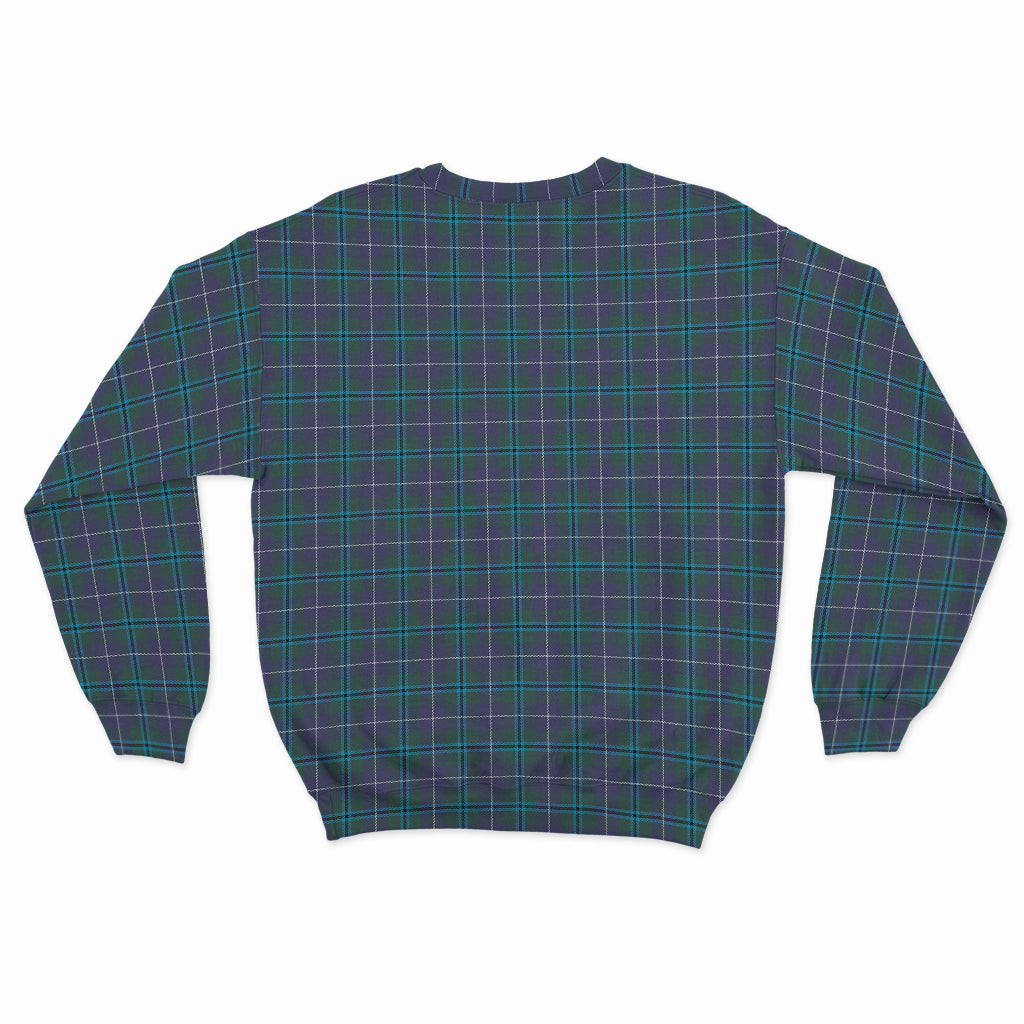 Douglas Modern Tartan Sweatshirt with Family Crest - Tartan Vibes Clothing