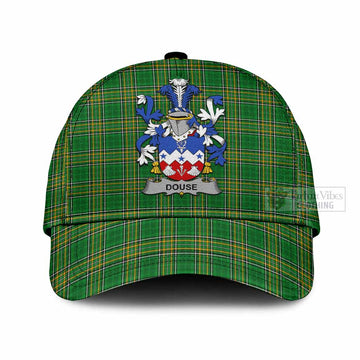 Douse Irish Clan Tartan Classic Cap with Coat of Arms