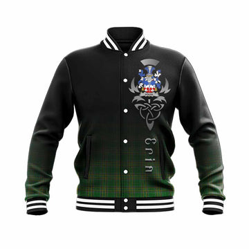 Douse Irish Clan Baseball Jacket with Coat of Arms Erin Go Bragh Celtic Inspired Unisex - Tartan Vibes Clothing