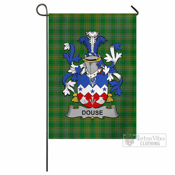 Douse Irish Clan Tartan Flag with Coat of Arms