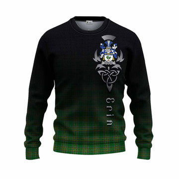 Dowling Irish Clan Knitted Sweater with Coat of Arms Erin Go Bragh Celtic Inspired Unisex - Tartan Vibes Clothing