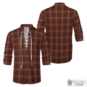 Down County Ireland Tartan Men's Scottish Traditional Jacobite Ghillie Kilt Shirt