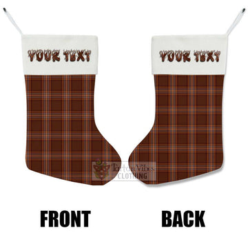 Down County Ireland Tartan Christmas Stocking with Personalized Text