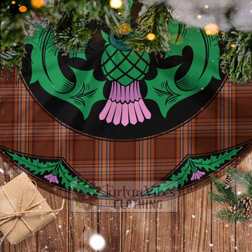 Down County Ireland Tartan Christmas Tree Skirt Scottish Thistle Style - Tartan Vibes Clothing
