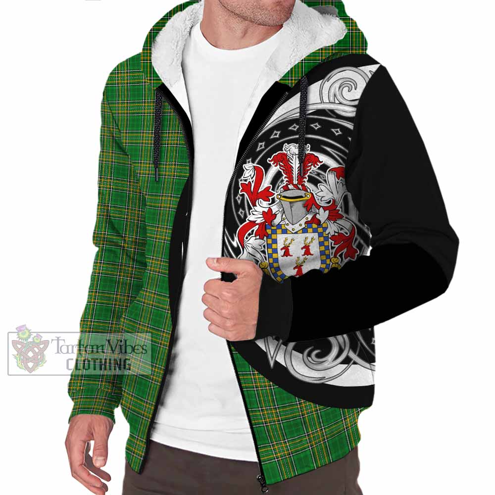 Doyle Irish Clan Sherpa Hoodie Celtic Circle Style - Tartan Vibes Clothing