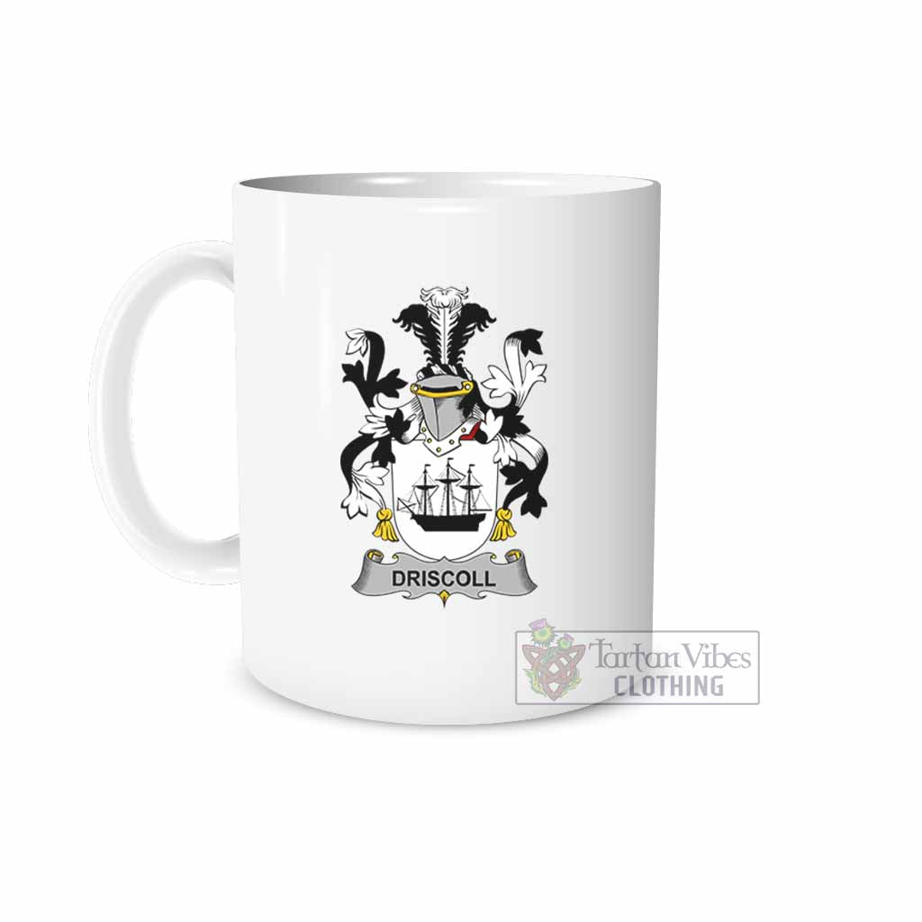 Tartan Vibes Clothing Driscoll Irish Clan Coat of Arms Ceramic Mug