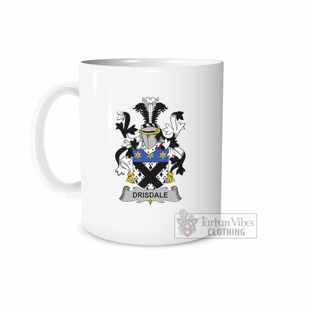 Tartan Vibes Clothing Drisdale Irish Clan Coat of Arms Ceramic Mug