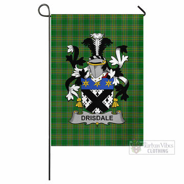 Drisdale Irish Clan Tartan Flag with Coat of Arms