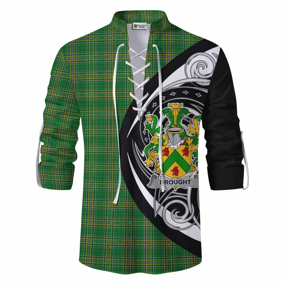 Drought Irish Clan Ghillie Kilt Shirt Celtic Circle Style Men - Tartan Vibes Clothing