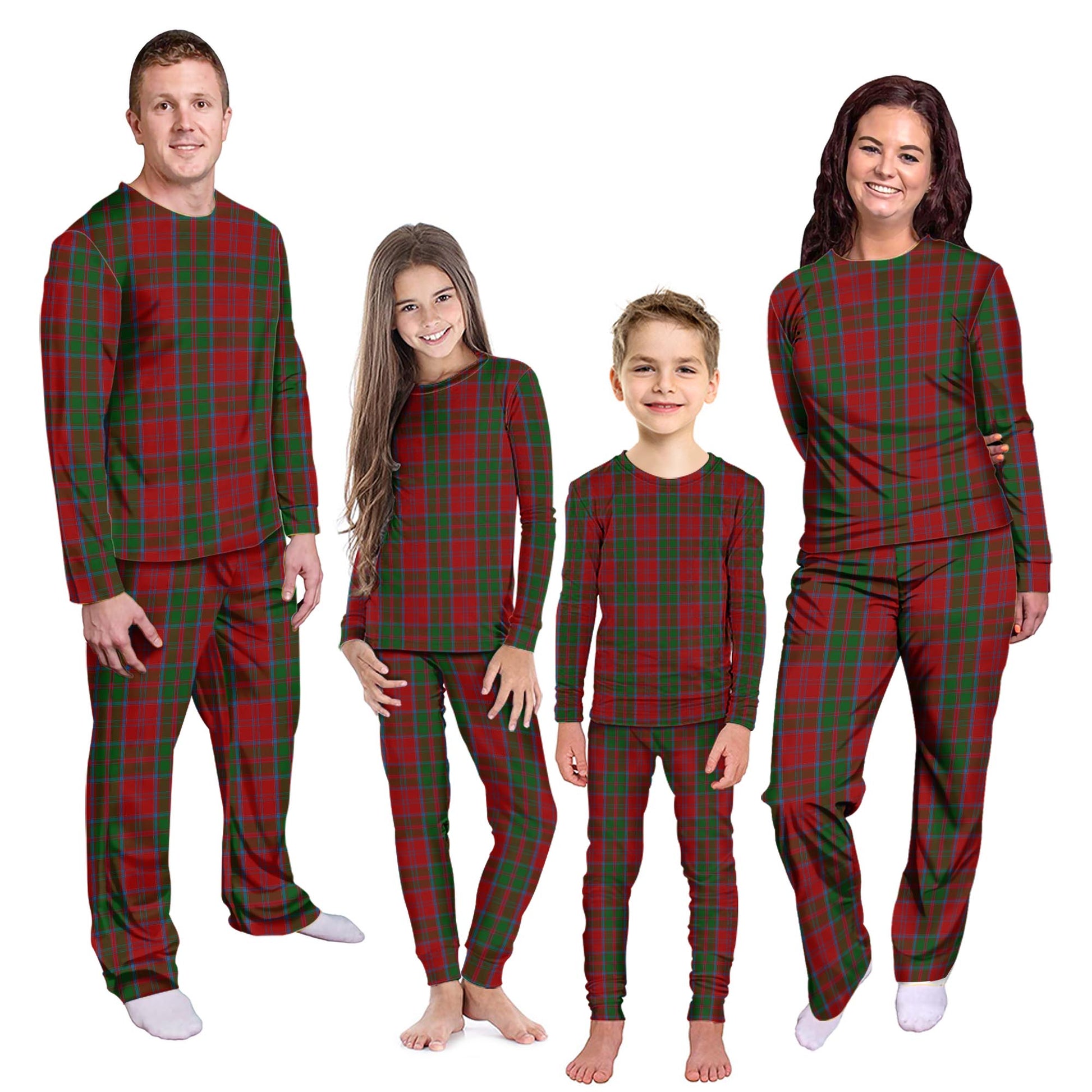 Drummond Tartan Pajamas Family Set Kid - Tartan Vibes Clothing