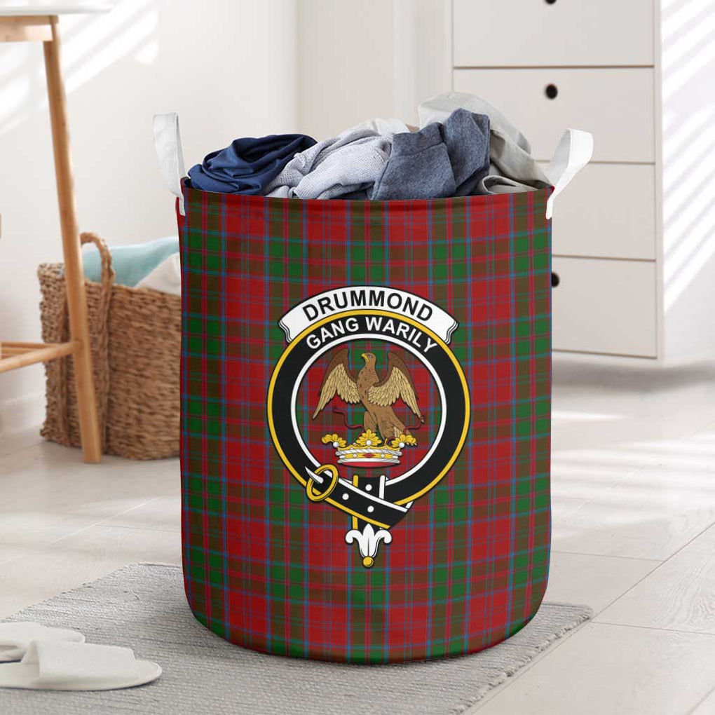 Drummond Tartan Laundry Basket with Family Crest One Size - Tartanvibesclothing Shop