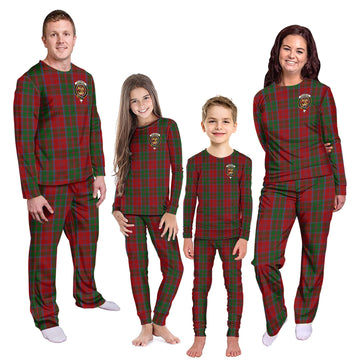 Drummond Tartan Pajamas Family Set with Family Crest