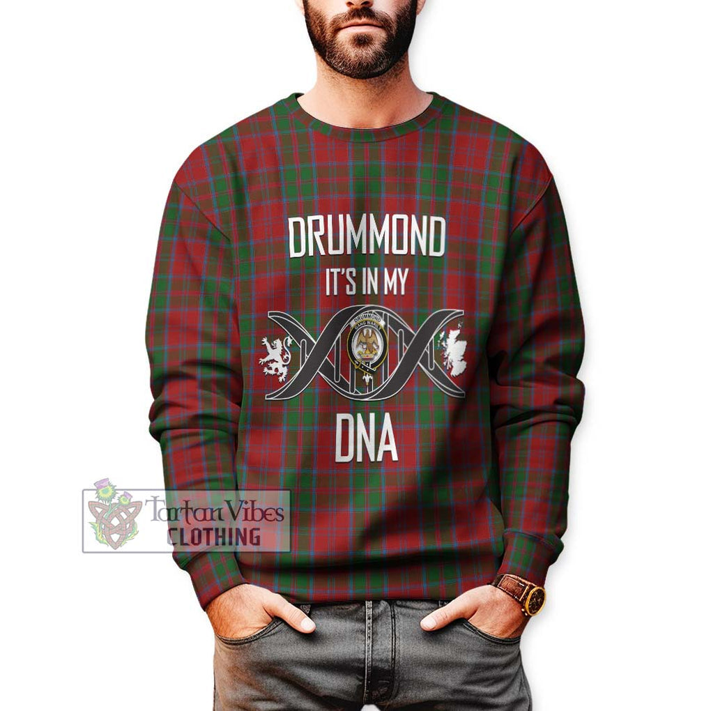 Drummond Tartan Sweatshirt with Family Crest DNA In Me Style Unisex - Tartanvibesclothing Shop