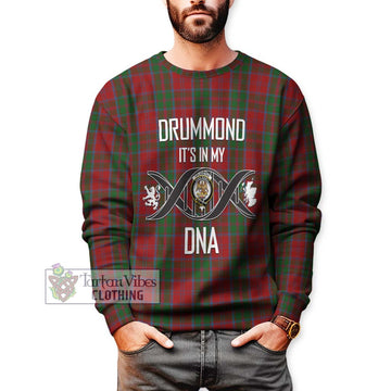 Drummond Tartan Sweatshirt with Family Crest DNA In Me Style