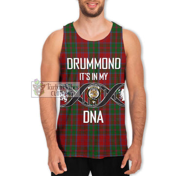 Drummond Tartan Men's Tank Top with Family Crest DNA In Me Style