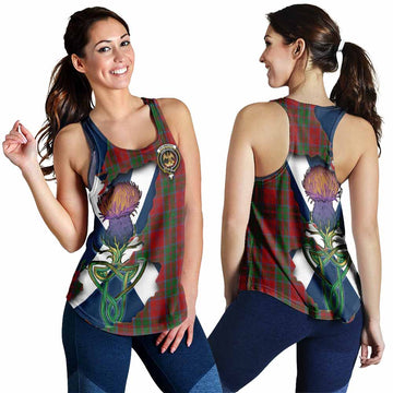 Drummond Tartan Family Crest Women's Racerback Tanks Scottish Thistle Celtic Inspired 4XL - Tartan Vibes Clothing