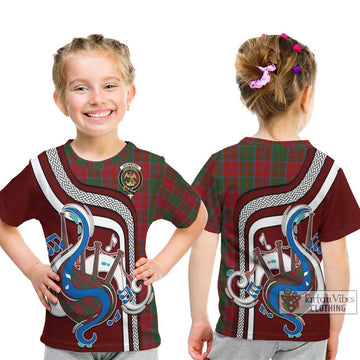 Drummond Tartan Kid T-Shirt with Epic Bagpipe Style