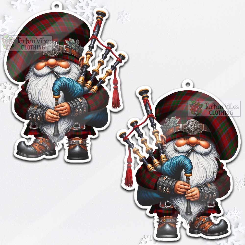 Tartan Vibes Clothing Drummond Tartan Badpiper Gnome Christmas Ornament