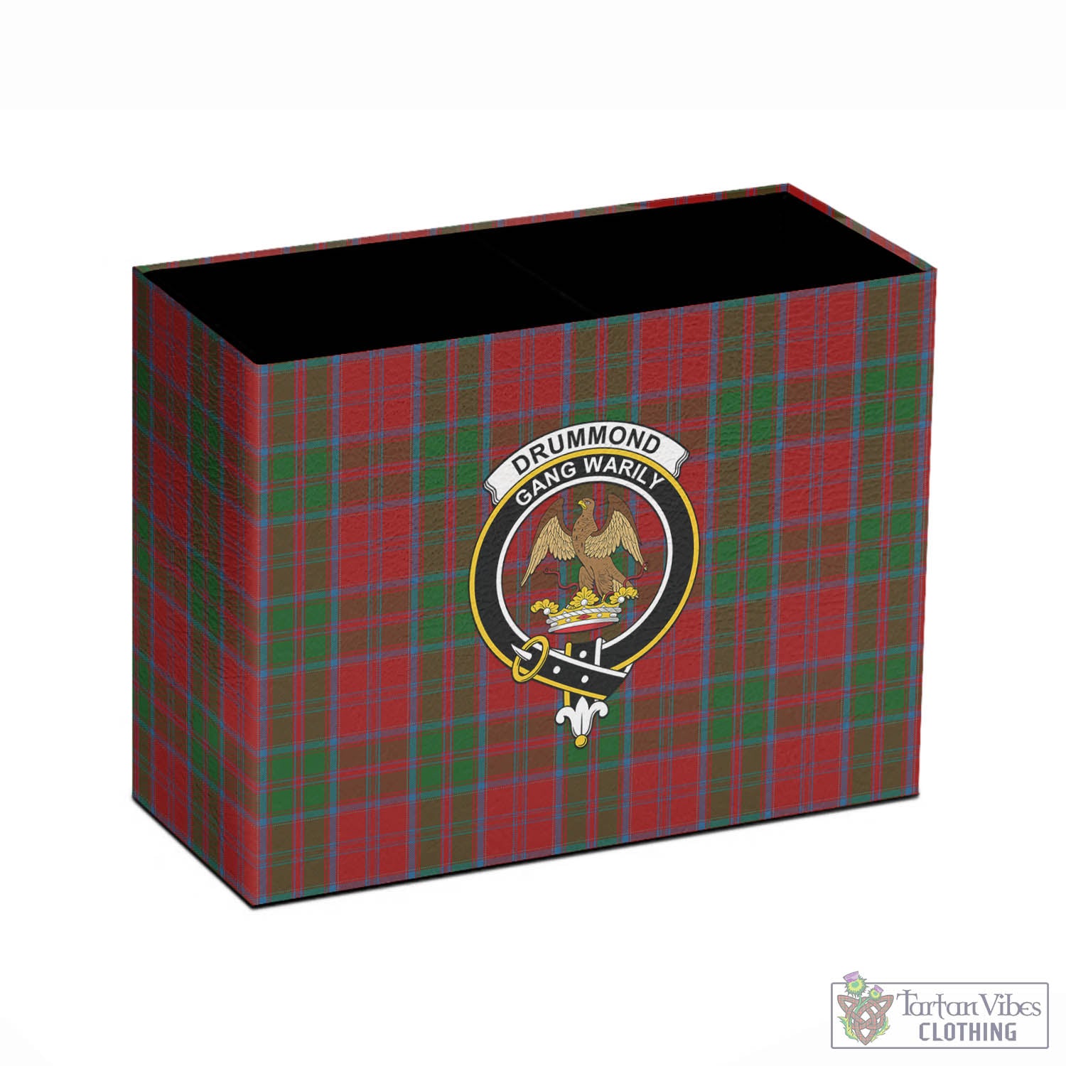 Tartan Vibes Clothing Drummond Tartan Pen Holder with Family Crest