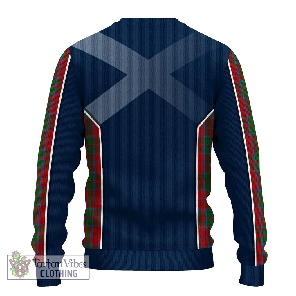 Drummond Tartan Knitted Sweater with Family Crest and Lion Rampant Vibes Sport Style - Tartan Vibes Clothing