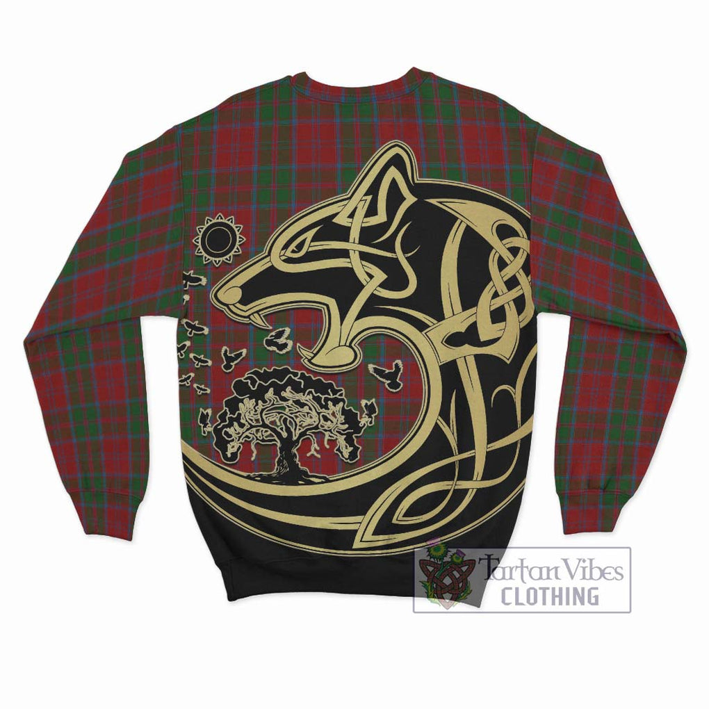 Drummond Tartan Sweatshirt with Family Crest Celtic Wolf Style - Tartan Vibes Clothing