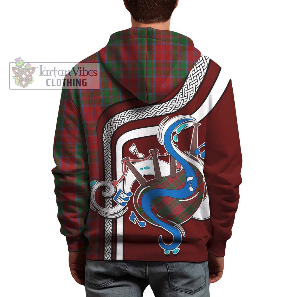 Drummond Tartan Hoodie with Epic Bagpipe Style - Tartanvibesclothing Shop