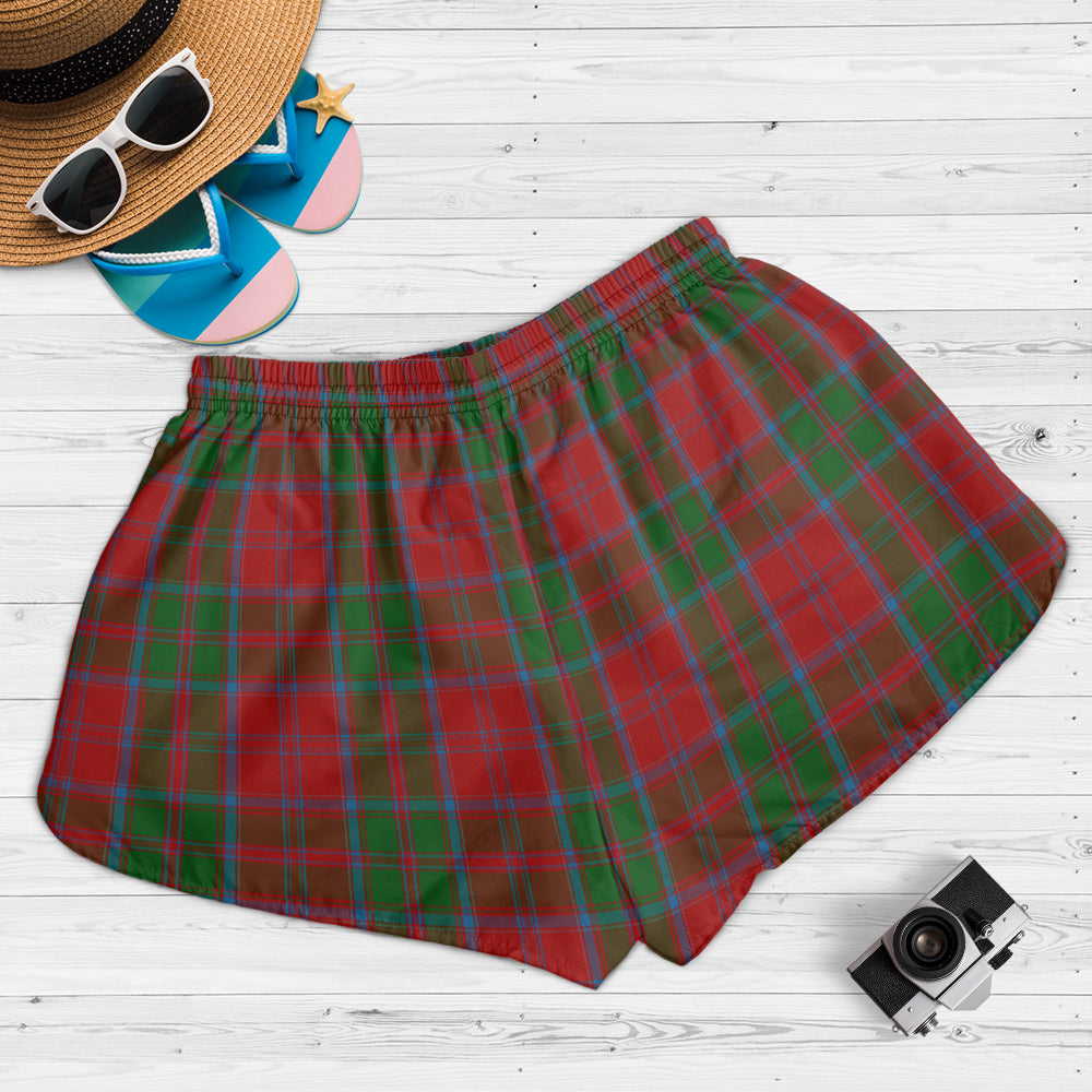 drummond-tartan-womens-shorts-with-family-crest