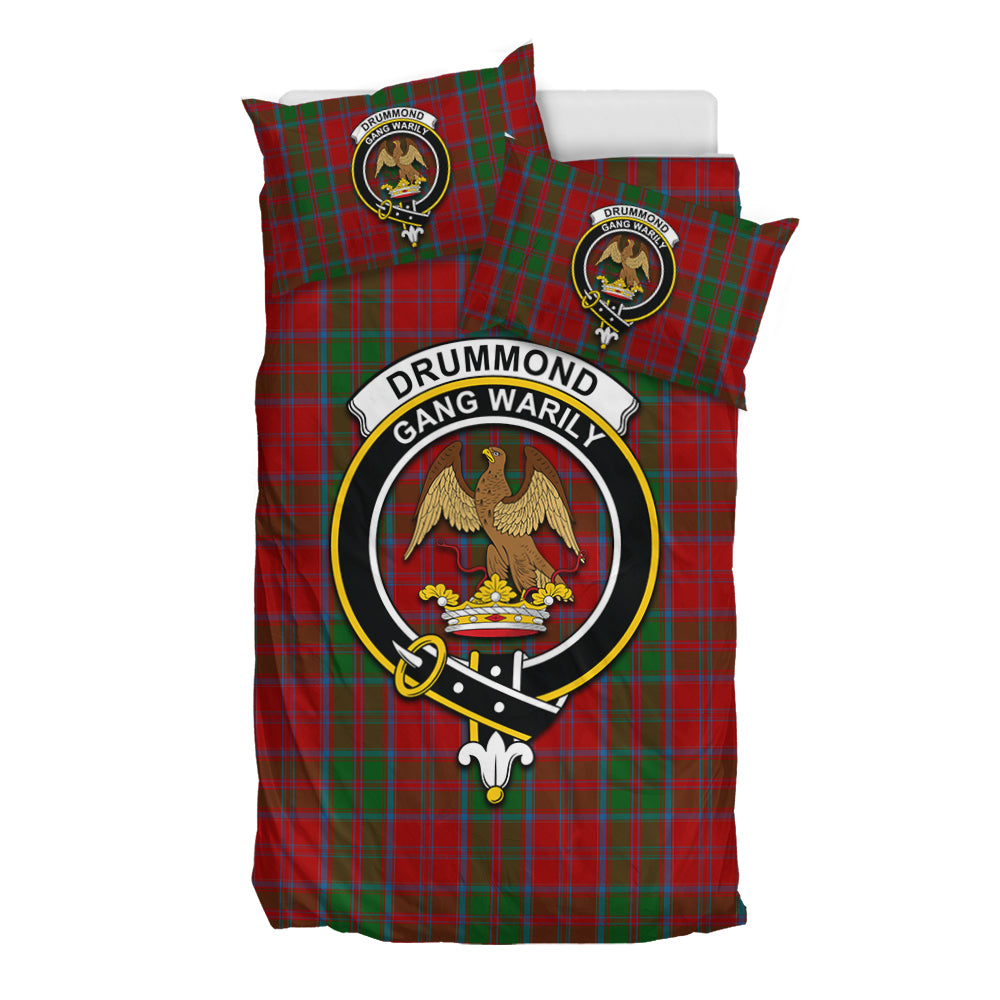 drummond-tartan-bedding-set-with-family-crest