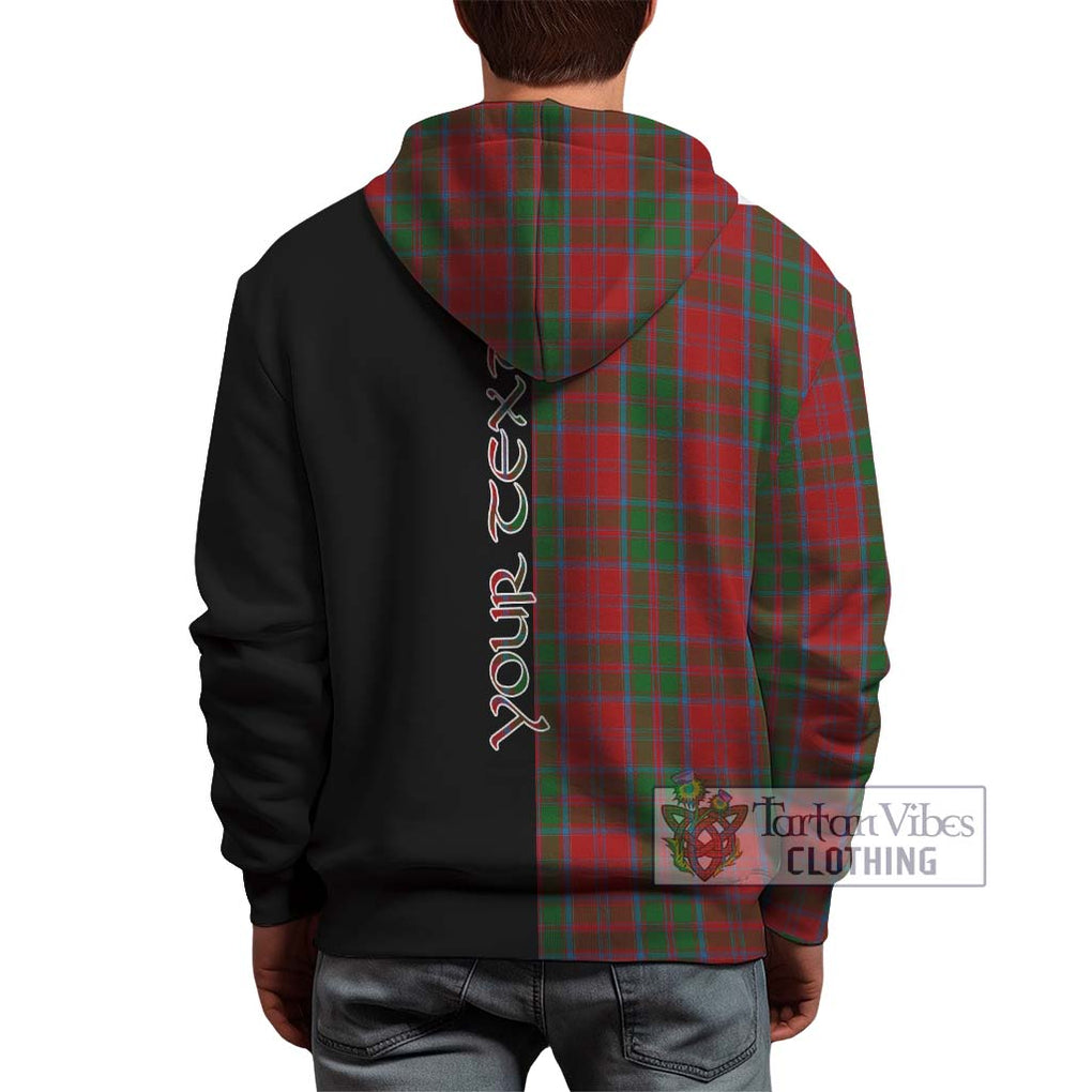 Drummond Tartan Hoodie with Family Crest and Half Of Me Style - Tartanvibesclothing Shop