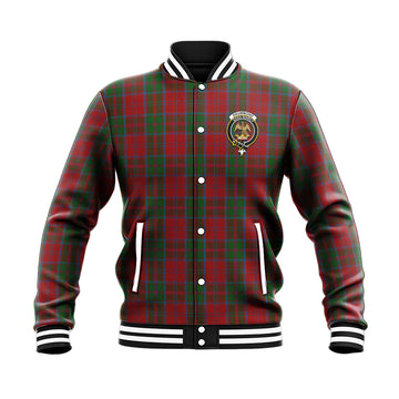 Drummond Tartan Baseball Jacket with Family Crest