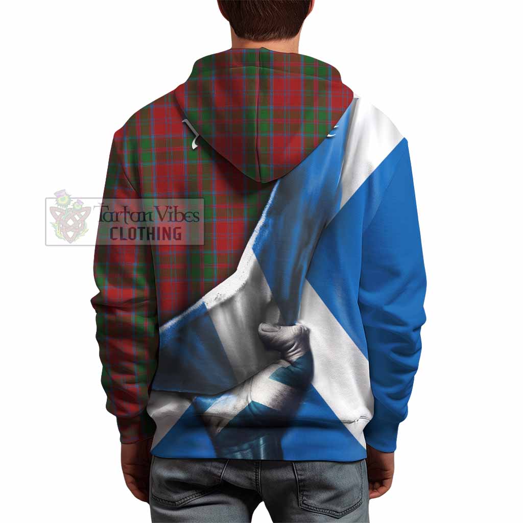 Tartan Vibes Clothing Drummond Tartan Hoodie with Family Crest Scotland Patriotic Style