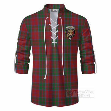 Drummond Tartan Ghillie Kilt Shirt with Family Crest DNA In Me Style