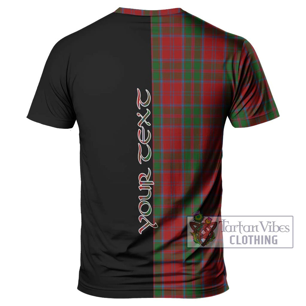 Drummond Tartan T-Shirt with Family Crest and Half Of Me Style - Tartanvibesclothing Shop