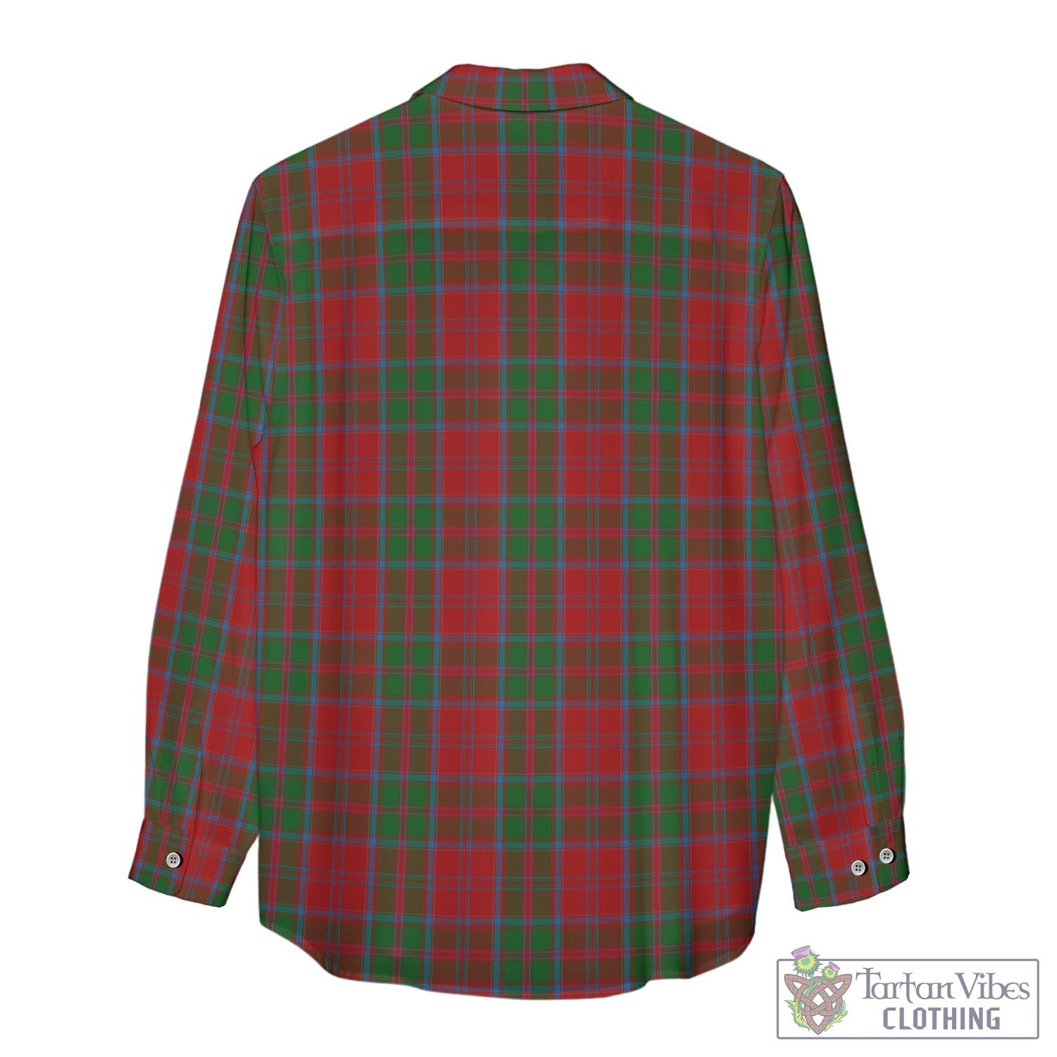 Tartan Vibes Clothing Drummond Tartan Womens Casual Shirt with Family Crest