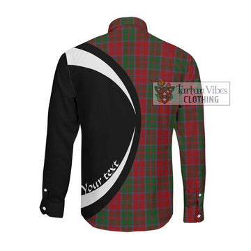 Drummond Tartan Long Sleeve Button Up with Family Crest Circle Style