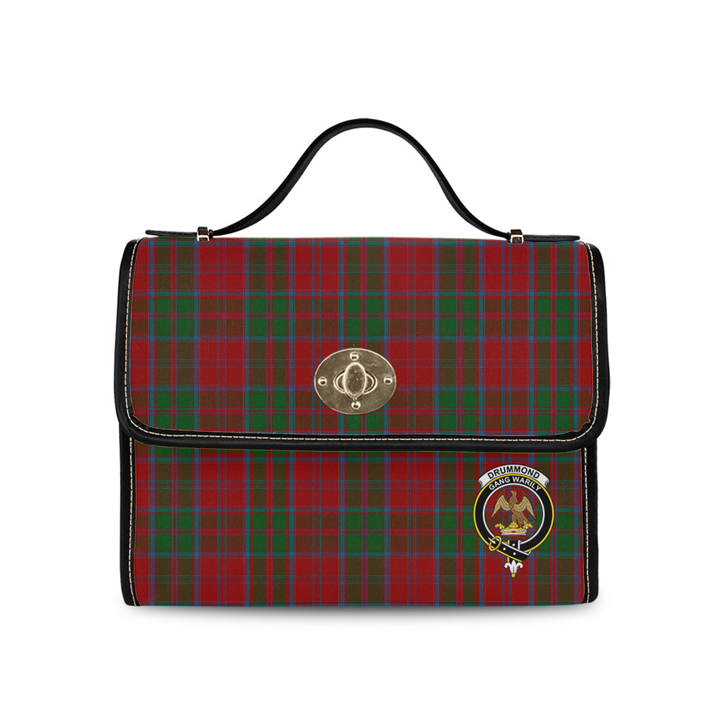 drummond-tartan-leather-strap-waterproof-canvas-bag-with-family-crest