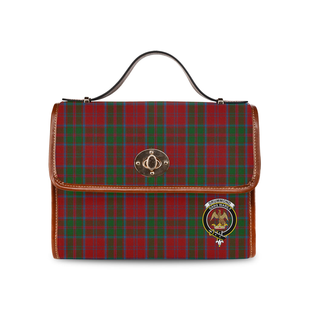 drummond-tartan-leather-strap-waterproof-canvas-bag-with-family-crest